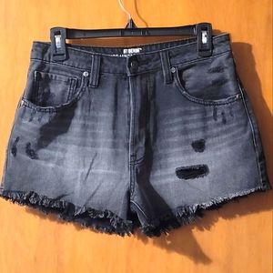 Hot Topic Black Ultra hi-rise Vintage cut-off jean shorts